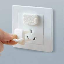 10 piezas Cubierta protectora de enchufe, Cubierta protectora anti-descarga eléctrica, Cubierta protectora anti-agua para regleta de enchufes, Cubierta protectora de enchufe de alimentación, Cubierta protectora de enchufe