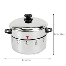 1pc 60-Minute Mechanical Kitchen Timer, Vintage Cooking Timer Without Battery, Loud Alarm For Home, School, Office Baking