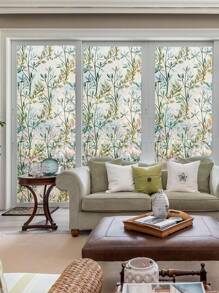 1 Roll Frosted Glass Privacy Film, Stained Glass Window Film, Frosted Glass Film Privacy Window Stickers Non-Adhesive Glass, PVC Film Removable Static Gel Window Film , Shade Window Stickers For Bathroom, Living Room, Home, Office Doors Frosted Decorative Household Electrostatic Adhesive Frosted Glass Window Stickers Wall Stickers Room Decor Wall Decor Wall Sticker Personalised Stickers