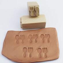 2cm Square Clay Texture Stamp Block Pottery Ceramic Embossing Stamping Seal For Polymer Clay Impression Art Hobby Tool