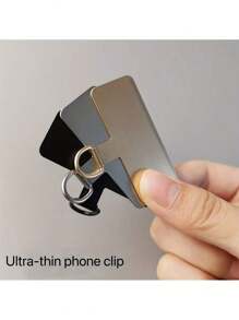 2 Piezas Cordón universal para teléfono con parche metálico, accesorios de correa delgada para teléfono