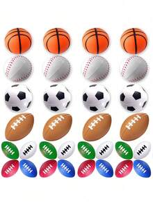 5 pièces - Balle de couleur aléatoire, ballons de football sous pression, balles anti-stress sportives, mini balles moussantes à tripoter, ballons de football en mousse mini à presser pour anniversaire, soulagement du stress, soulagement de l'anxiété, jeux de balle, cadeaux de Noël, cadeaux de remise des diplômes, cadeaux de la fête des pères. Produits de décompression pour adultes