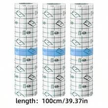 4卷防水游泳绷带（每卷1米），透明纹身敷料，沐浴胶带，二次皮肤保护 - 白色 - 查看 11
