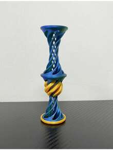 1 3D Printed Spiral Fidget Toy, Bouncing Ball, Stress Relieving Desktop Decoration, Office Gift, Halloween Christmas Party Small Gift, Party Small Gift - Multicolor - View 11