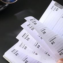 1pc A7 Size 2026 English Planner Book, 64 Sheets, 128 Pages Thin Weekly Planner, Matching Morandi Color Schedule Book, With Annual Calendar, Monthly Plan, Weekly Plan, 365 Daily Plan Pages, Suitable As Holiday Gift And Daily Use, A7 Size: 4.17in * 3.07in Back To School Supplies - Multicolor - View 9