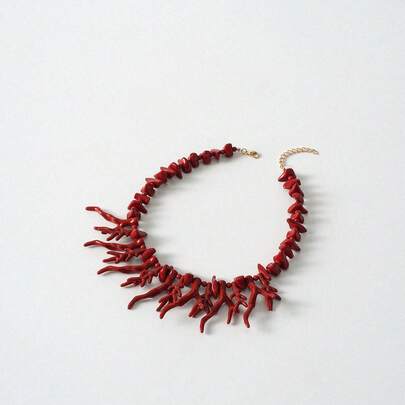 Tropiscape 这款时尚创意的安科拉红珊瑚串珠项链，适合假日、海滩度假、日常佩戴、新年等各种场合，是秋冬季节的理想礼物，也是田园风和夏季穿搭的完美之选。