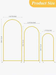 1 Set Metal Rectangle Arch Kit, Suitable For Birthday, Wedding, Bridal Shower, Graduation, Anniversary, Christening, Summer, Theme Party, Backdrop, Home Decor, Valentine's Day, Halloween, Christmas, Thanksgiving