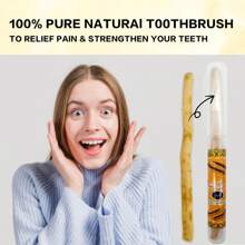 Natural Toothbrush Portable Traveling Miswak Toothbrush Vacuum Sealed Flavor Traditional Toothbrush Stick For Healthy Gums Teeth Fresher Breath Mini Travel Gift