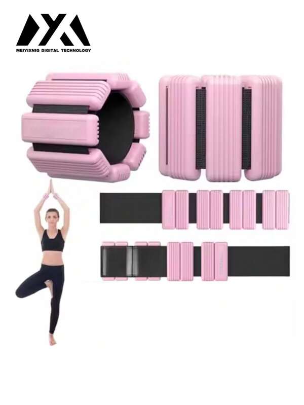 MEIYIXING MEIYIXIN 1 Pair Of And Fashionable Wrist And Ankle Weight Sets, 2 Pounds (955 Grams), Adjustable Fitness Weights, Resistance Training Straps, Pink Silicone Skin-Friendly Material, Wearable Aerobic Exercise Equipment For Both Women And Men, Powerful Arm And Leg Weights, Modular Weight Straps, Strength Training Equipment, Suitable For Home Indoor Gyms, Yoga, PLA Exercises, And Outdoor Walking, Running, Hiking Weight Sets