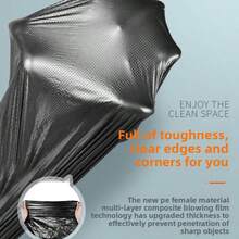 50个/100个重型垃圾袋，大号黑色一次性塑料家用垃圾袋