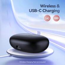 GNMN Wireless Earbuds Bluetooth Headphones Over Ear Buds 90H Playback IPX7 Waterproof Sports Earphones Deep Bass With Wireless Charging Case Dual LED Power Display Earhooks Headset For Running Black - 黑色 - 查看 4