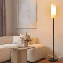 63inch Smart Floor Lamp With Fabric Shade, Black Metal Pole, A 9W A19 Smart Bulb, 2700-6500K + RGB Color-Changing. Foot Switch And App Control, App Music Synchr, Suitable For Room Decoration, Bedroom, Living Room, Commercial Decoration. - View 11