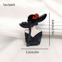 1pc Luxury Personalized Elegant Vintage Acrylic Brooch, Fashion Decorative Accessory Backpack For School Office Accessories Shirts Jacket Jewelry Halloween Clothes Pin Funny Cute Teacher Gifts Costume Accessories Bag Charms Christmas