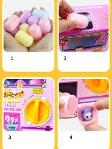 1 件抓蛋机玩具，含 6 个盲盒惊喜蛋 - 有趣的抓蛋游戏，神秘奖品自动售卖，适合派对和礼物 - 彩色 - 查看 5