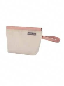 1pc Compact Makeup Pouch, Fashionable & Minimalist, Convenient Carry-On Cosmetic Bag For Travel, Home Storage