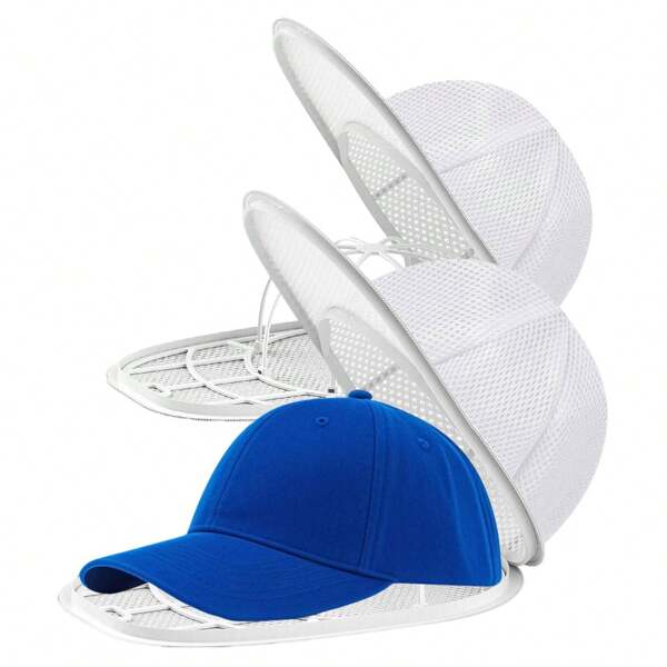 1pc Washing Bag, Hat Washing Bag+Holder, Hat Protector, Washing Machine Hat Cleaning Cage, Hat Cleaning Machine With Mesh Bag, Baseball Cap Cleaning Cap/Cleaning Protection Cage, Suitable For Cleaning Various Hats