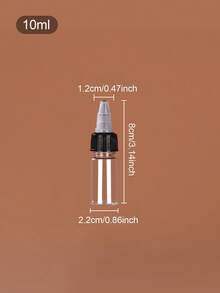 1件/2件/3件 10ml/20ml/30ml/50ml/60ml/100ml 精油可填充滴管瓶，挤压滴管瓶，透明尖头分配瓶 - 無色 - 查看 9