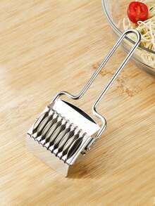 1 件多功能不锈钢面条切割器、香草和葱切片器、手持式面条制作器厨房工具