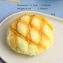 1pc Soft Squishy Blooming Cheese Bread, Croissant Egg Bread, Chocolate Wheel Bread Model, Stress Relief Squeezing Food Toy, Display Piece