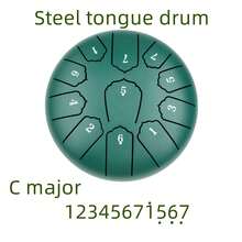 11 音符 C 大调钢舌鼓，6 英寸，空灵疗愈打击乐器