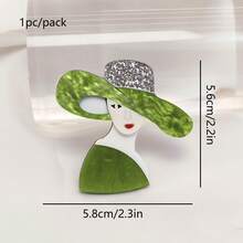 1pc Hand-Made 2D Flat Random Color Sweet & Fresh Gift Headband, Bag Accessory, Acrylic Brooch Backpack For School Office Accessories Shirts Jacket Jewelry Christmas Halloween Clothes Pin Funny Cute Teacher Gifts Costume Accessories Bag Charms