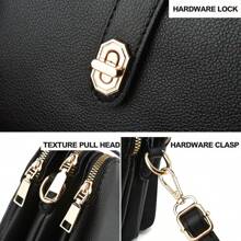 3-Pocket Women's Handbag, 2025 New Shoulder Bag, Ladies Crossbody Bag & Small Wallet Phone Pouch