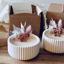 Ceramic & Silicone Resin Clay Molds, Non-Stick Striped Oval Bowl Shape, Durable Concrete Molds For Making Storage Trays, Nut Bowls, Small Trinket Display Plates - White - View 1