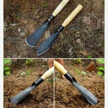 2pcs Heavy-Duty Metal Garden Shovels - Wooden Handles, Pointed Shovel And Flat Head Shovel,Ideal Tools For Weeding, Digging, Transplanting And Planting, Gardening Tool Set