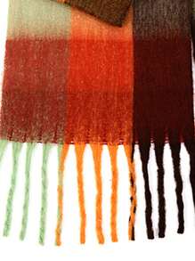 1pc Plaid Scarf, Soft & Warm, Long-Style, Cold-Proof Scarf For Autumn/Winter