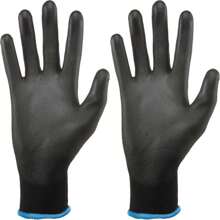 Gorilla Grip Gloves, Max Grip, All Purpose Work Gloves, Slip Resistant, Nylon Shell, Large, 10 Pairs