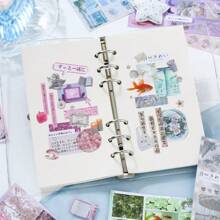 Japanese Style Cute Dreaming Moon Stickers For Scrapbooking, Planners And DIY Projects, High-Quality Sweet And Cool Themed Decorative Stickers, Suitable For Journals And Scrapbooks School Supplies,Back To School