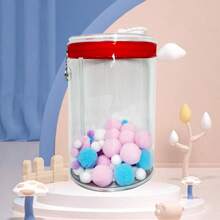 1 Pack Protective Case For LABUBU, Portable Figures Storage Bag With Bell Buckle, Clear Doll Hanging Box, School Supplies,Back To School