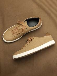 Zapatos de skate clásicos y retro para hombres, con suela de caucho, cómodos tenis planos de uso diario para estudiantes, zapatos deportivos casuales
