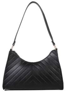 Women's Small Baguette Bag Stylish Shoulder Crossbody Bag Small Cheap Beautiful - màu đen - Xem 2