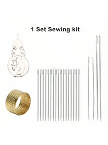 Needle Extractor & Sharpener,Sewing Combination Set Colorful Macaron Style - Wipe Needle Fabric Embroidery DIY Sewing Tool Bead Needle Magnet Box Perfect For DIY Sewing, Embroidery, With Handy Magnetic Storage Function