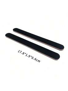 5支装黑色指甲锉，直型指甲抛光块，高品质不掉毛指甲抛光块 - 黑色 - 查看 8