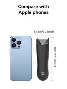 男女通用电动体毛修剪器，电动剃须刀，电动私处毛发修剪器，陶瓷刀片男士卫生剃须修剪器，全身护理 - 彩色 - 查看 4