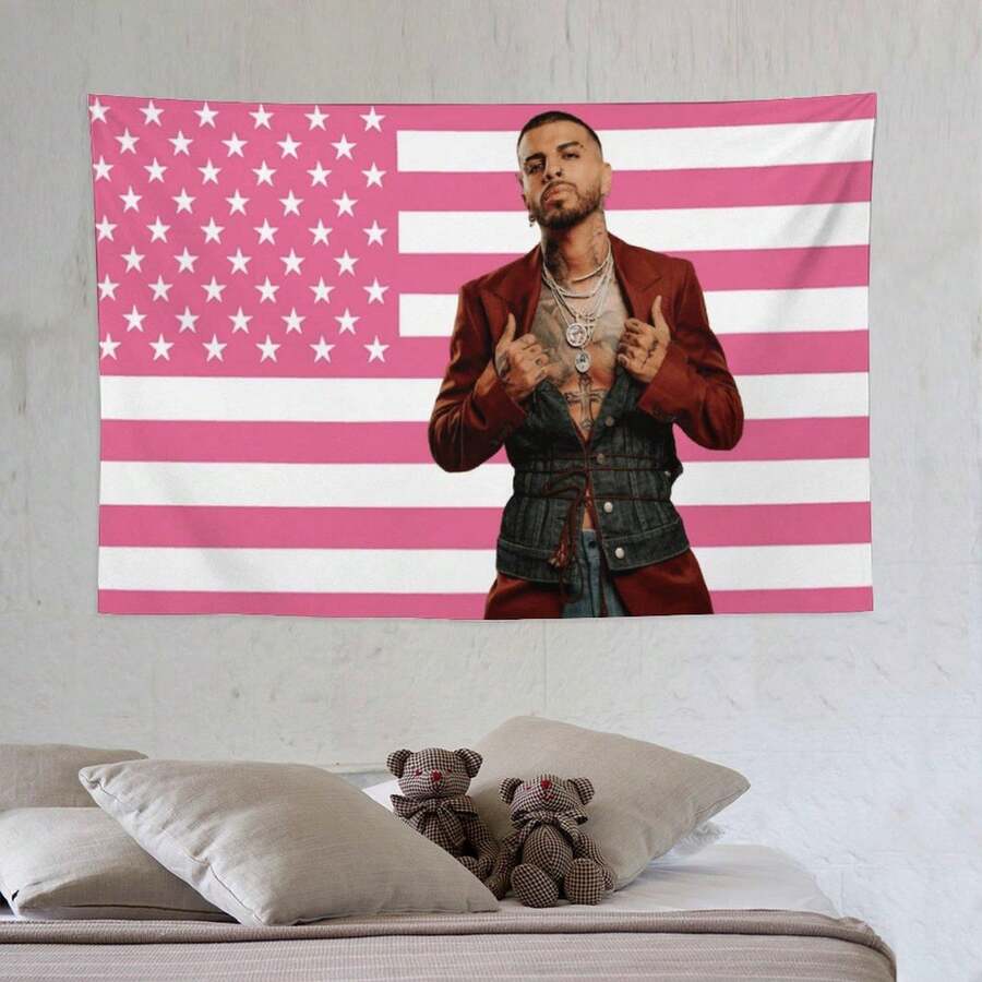 Rauw Decorative Alejandro Flag Decor Tapestry For Indoor Outdoor College Dorm Room Decoration - 80x60吋(203x152公分) - 查看 1
