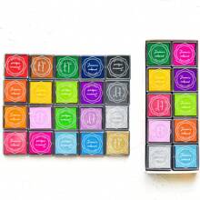 20 almohadillas de sellos surtidas - Seguras y lavables para manualidades, scrapbooking y actividades, colores vibrantes variados, proyectos artísticos | Almohadillas de sellos seguras, diversión hazlo tú mismo para niños, de vuelta a la escuela, útiles escolares