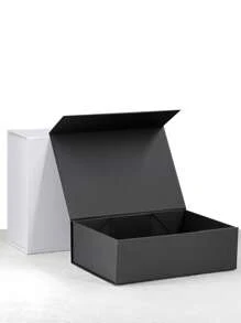 1 pieza Caja de regalo con sello magnético negra, esta caja de regalo de lujo de alta gama es adecuada para regalos de boda, regalos del Día del Padre, regalos del Día de la Madre, regalos de negocios y todo tipo de fiestas.