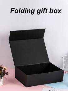 1 pieza Caja de regalo con sello magnético negra, esta caja de regalo de lujo de alta gama es adecuada para regalos de boda, regalos del Día del Padre, regalos del Día de la Madre, regalos de negocios y todo tipo de fiestas.