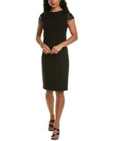 Elie Tahari Ponte Sheath Dress - 黑色 - 查看 2