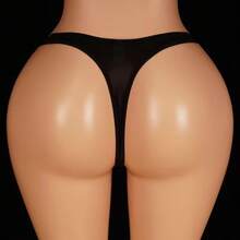 Men's Panties Femboy Thong Underwear Jockstrap Lingerie-DressersChristmas LYFX - 黑色 - 查看 5