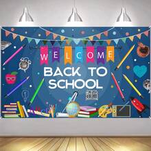 1 pieza, Pancarta de Regreso a la Escuela, Pancarta de Bienvenida de Regreso a la Escuela, Adecuada para usar en la escuela, primaria, secundaria, decoraciones del aula