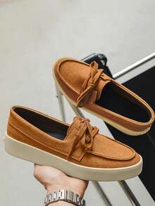 Nuevos mocasines informales con suela de goma suave y transpirable para hombres, de slip-on, diseño 2025