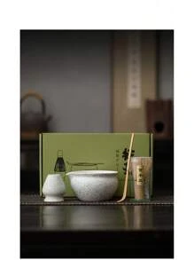 2PCS Japanese Style Ceramic Eagle Beak Dual Color Tea Bowls Set, High Temperature Fired, Easy To Clean Glazed Surface, Carefully Crafted, Anti-Slip & Elegant, Exquisite Gift Box Suitable For Birthday & Holiday Gifts, Suitable For Home, Office, Outdoor Camping Etc., Tea Whisk, Upright Tea Spoon, Teacup Holder, Song Dynasty Tea Utensil