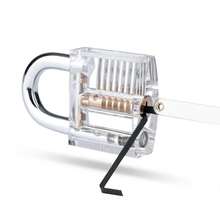 Jogold 15pcs Transparent Practice Padlock Set Beginner Skill Training Unlock Tool Kit - Black - View 3