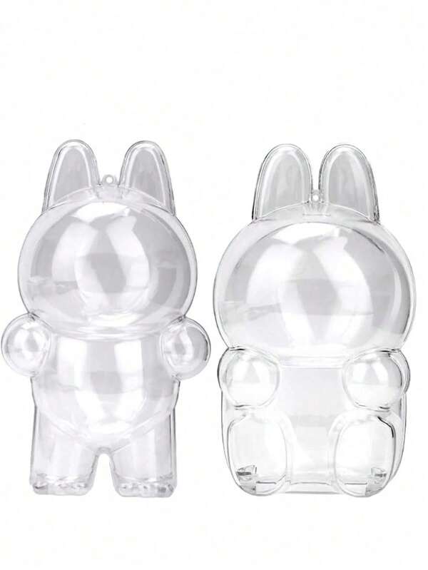 [Acrylic Protective Case] Transparent Acrylic 1pc Protective Case For Labubu Monster Series Statues, Secure Latch Collectible Storage Box - Doll Not Included