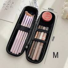 1 件便携式化妆刷收纳包，旅行化妆刷收纳盒 - 黑色 - 查看 2