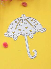 1 Pack Umbrella Style Metal Cutting Knife Mold Scrapbook Cutting Mold Suitable For Paper Card Making, DIY Production, Holiday Card Album Making, Craft Decorations
